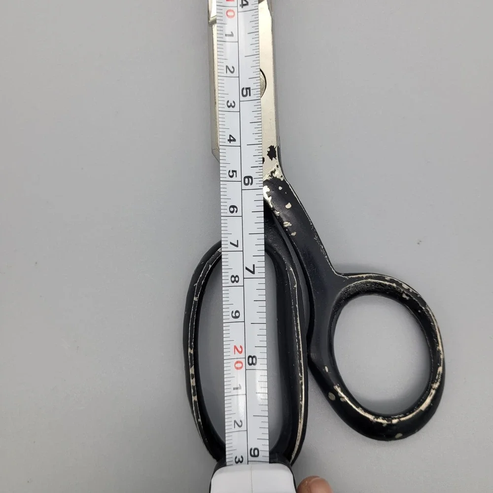 Vintage Joy USA Pinking Shears 9 Inch Heavy Duty Zig Zag Fabric Scissors‎ Black